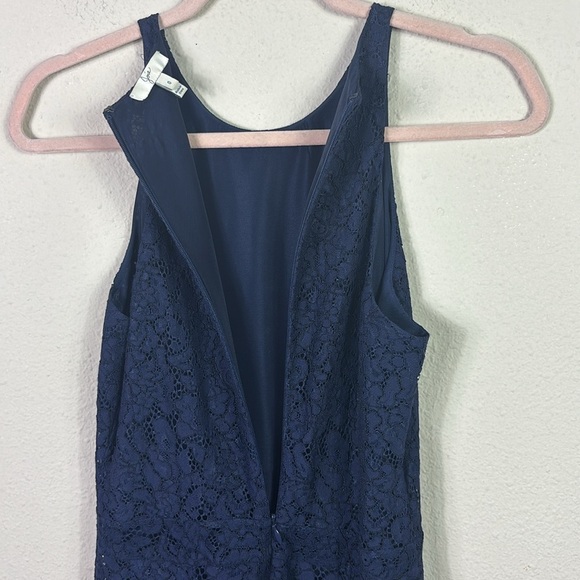Joie Navy Blue Lace Fit And Flare Sleeveless Dress size 0 - Picture 2 of 10
